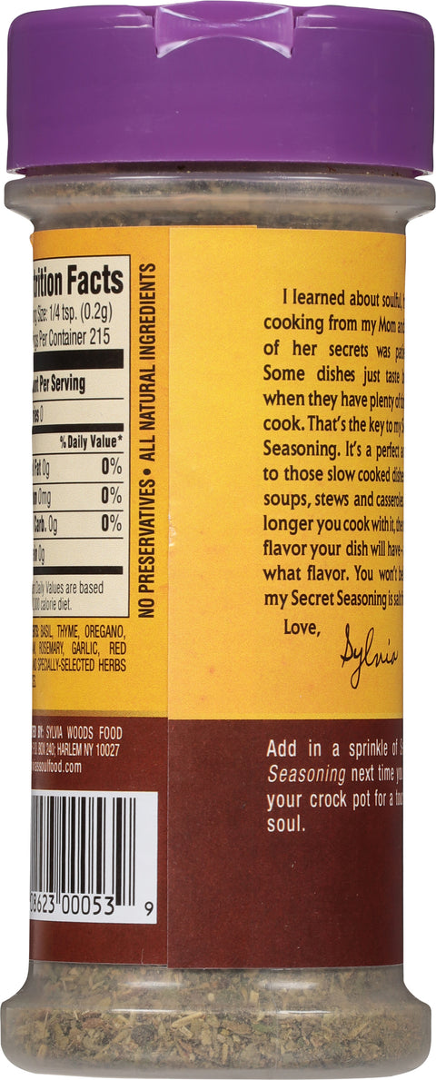 Sylvia's Secret Seasoning 1.5 OZ