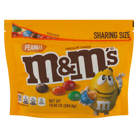 M&M's Peanut Chocolate Candies Sharing Size 10.05 oz - 12 Pack