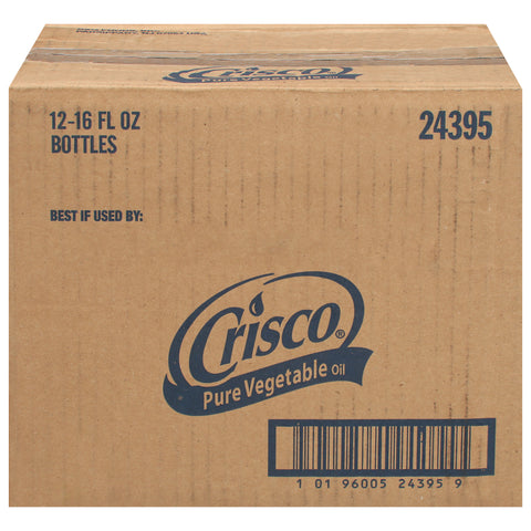Crisco Pure Vegetable Oil 12 - 16 fl oz Bottles - 12 Pack