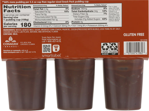 Snack Pack Chocolate Super Size 33 OZ