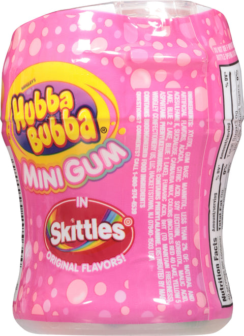 Hubba Bubba Sugarfree Skittles Original Flavors! Mini Gum 40 Each