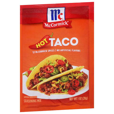 McCormick Hot Taco Season Mix 1 OZ