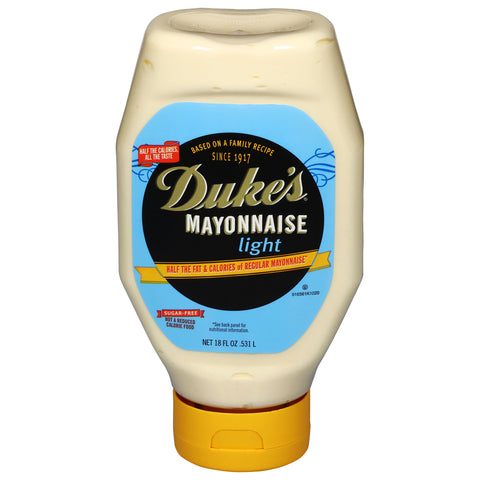 Duke's Light Sugar-Free Mayonnaise 18 fl oz - 12 Pack