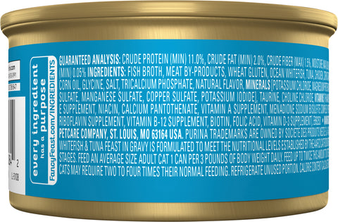Fancy Feast Grilled Ocean Whitefish & Tuna Feast 3 OZ
