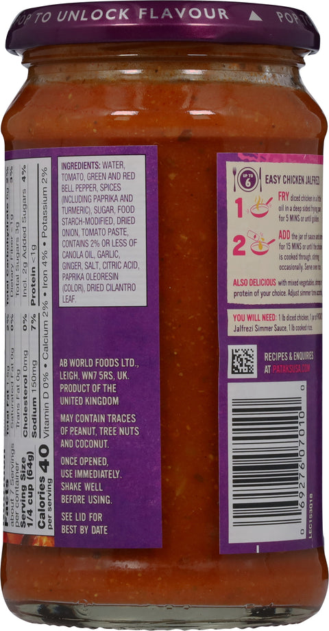 Patak's Jalfrezi Medium Sauce 15 OZ