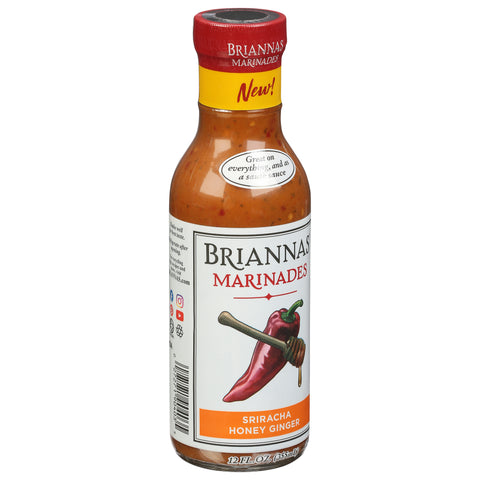 Briannas Sriracha Honey Ginger Marinade 12 FZ