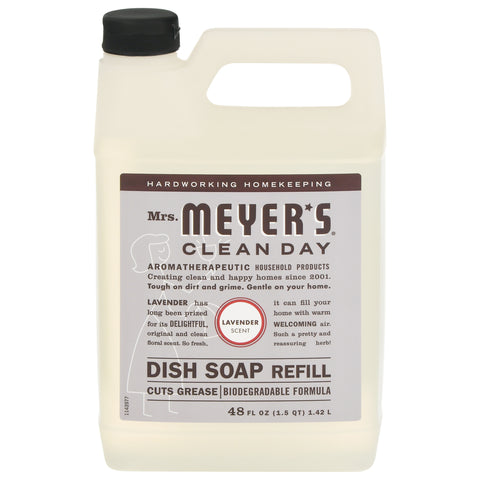 Mrs. Meyer's Clean Day Refill Lavender Scent Dish Soap 48 fl oz - 48 FZ 6 Pack