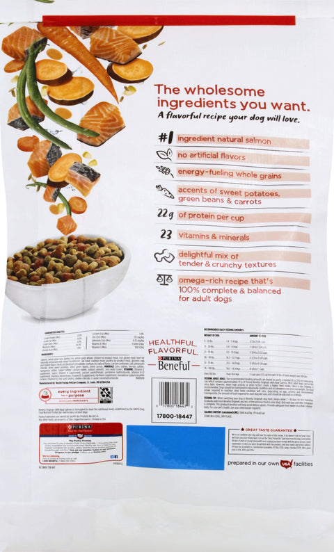 Purina Beneful Originals With Salmon Dog Food 14 LB