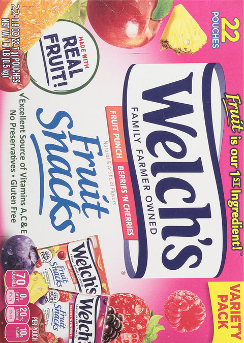 Welch's Fruit Punch Fruit Snacks 17.6 OZ