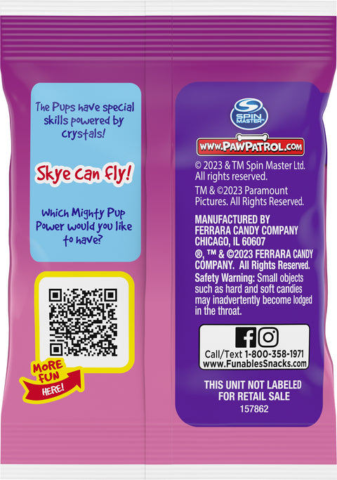 Funables Fruit Snacks Paw Patrol 8 OZ