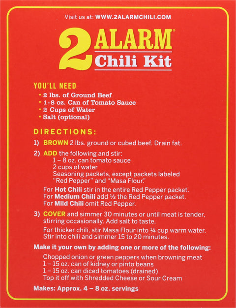 Wick Fowler 2 Alarm Texas Chili Kit 3.3 OZ