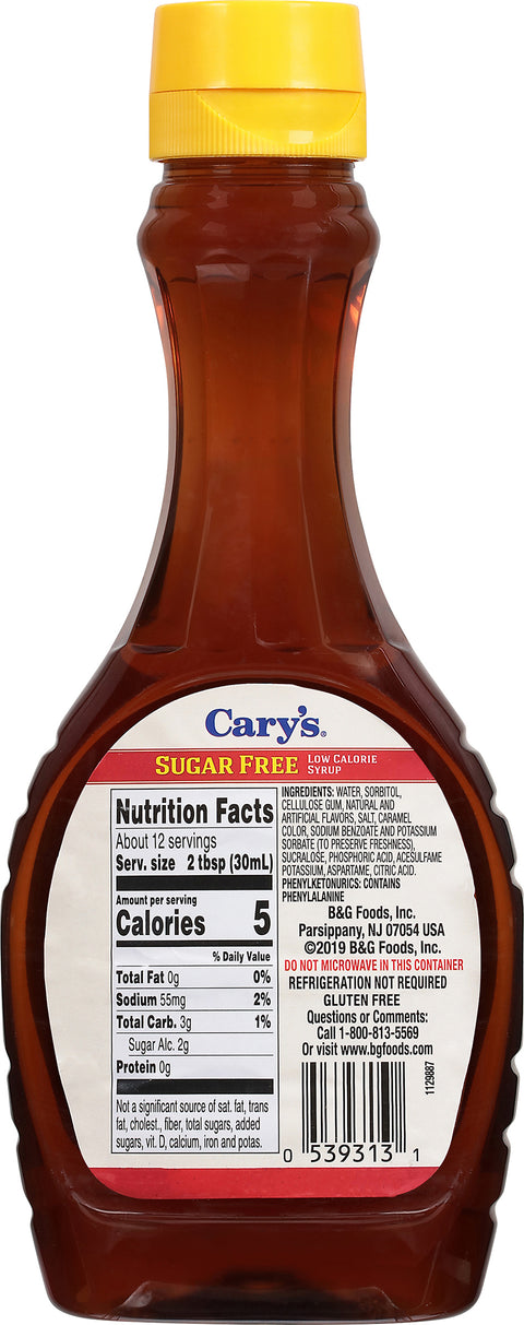 Cary's Syrup Sugar Free 12 FZ