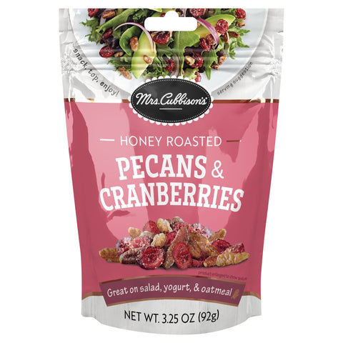 Mrs Cubbison's Pecans & Cranberries Honey Roasted 3.25 OZ