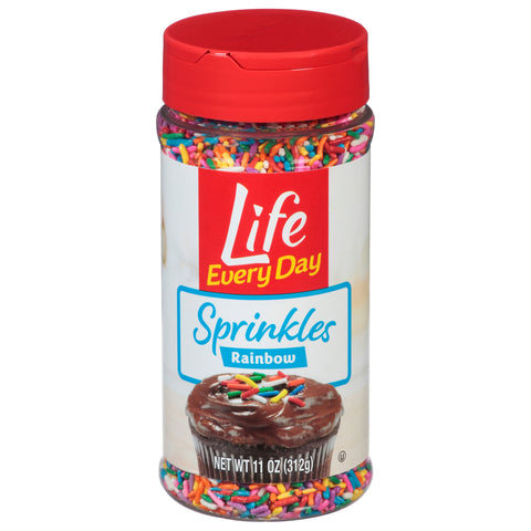 Life Every Day Rainbow Sprinkles 11 oz - 12 Pack