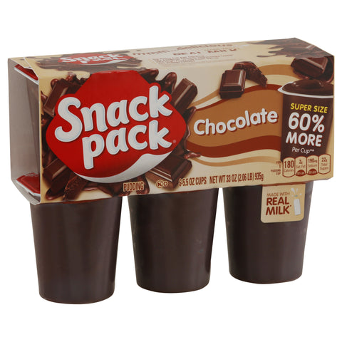 Snack Pack Chocolate Super Size 33 OZ