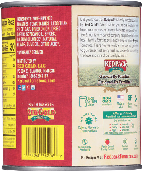 Red Pack Tomatoes Diced Italian 28 OZ