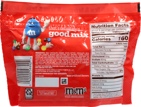 M&M's Peanut Butter Chocolate Candies Minis Sharing Size 8.60 oz