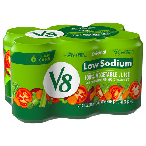 V8 100% Vegetable Juice Low Sodium Heart Healthy 69 FZ