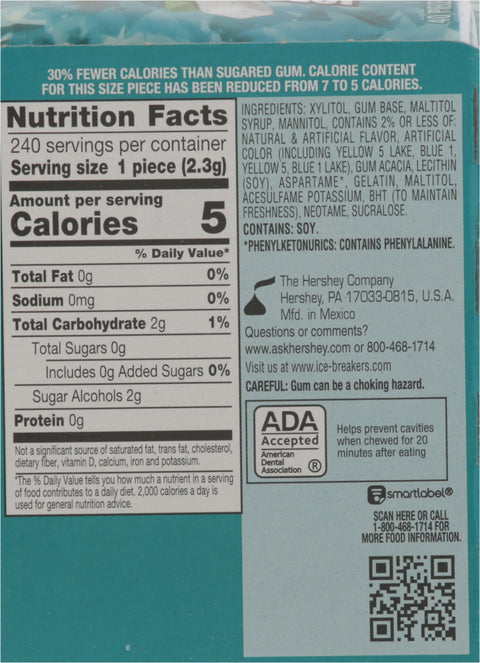 Ice Breakers Ice Cubes Wintergreen 40 CT