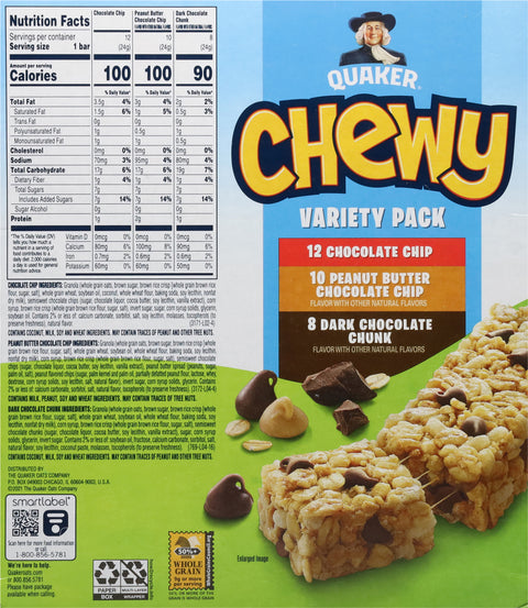 Quaker Variety Pack Granola Bars 25.3 OZ