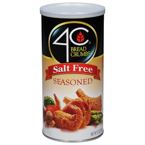 4C Bread Crumbs Salt Free Seasoned 12 OZ