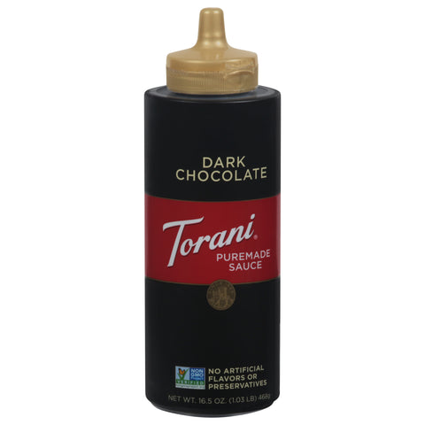 Torani Dark Chocolate Puremade Sauce 16.5 oz - 4 Pack