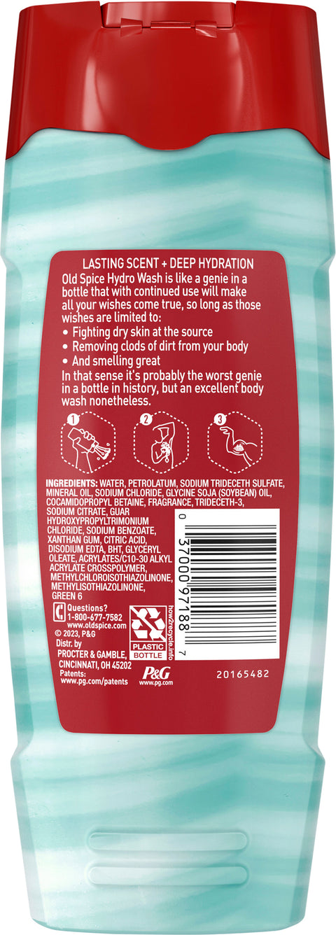 Old Spice Hydro Wash Pure Sport Plus Hydrating Body Wash 16 FZ