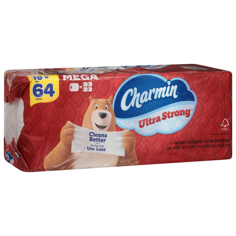Charmin Ultra Strong 2-Ply Bathroom Tissue Mega 4 ea