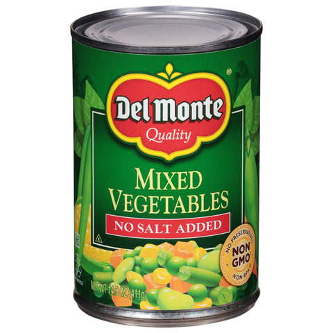 Del Monte No Salt Added Mixed Vegetables 14.5 oz - 12 Pack