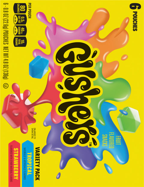 Betty Crocker Fruit Gushers Variety Pack 4.8 OZ