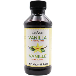 LorAnn Oils Alcohol Free Vanilla, Natural - 4 FL OZ 36 Pack