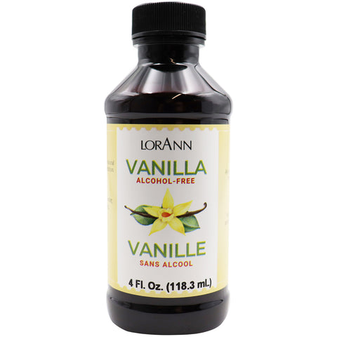 LorAnn Oils Alcohol Free Vanilla, Natural - 4 FL OZ 36 Pack