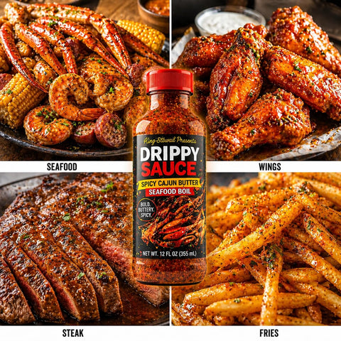 Drippy Sauce® Spicy Cajun Butter Seafood Boil Sauce