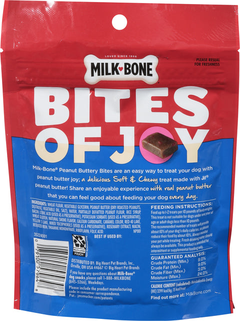 Milk-Bone Soft & Chewy Peanut Buttery Bites Dog Snacks 4.5 oz
