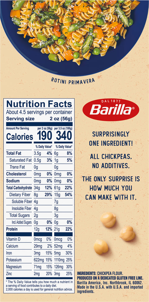 Barilla Chickpea Rotini 8.8 OZ
