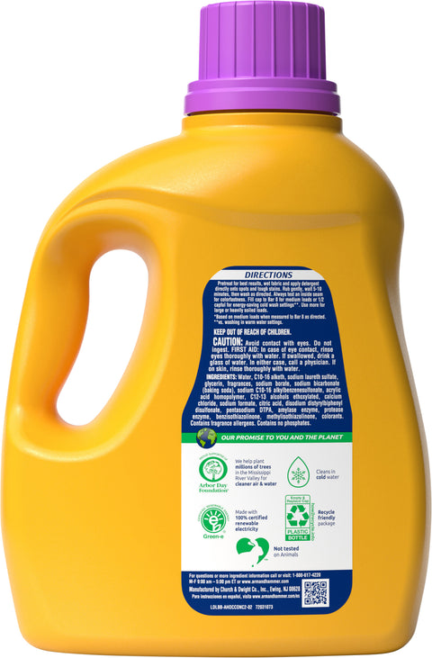 Arm & Hammer Plus OxiClean Odor Blasters Fresh Botanical, 77 Loads Liquid Laundry Detergent, 100.5 Fl oz
