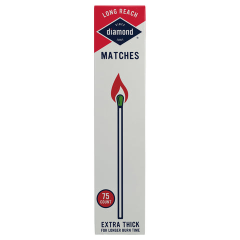 Diamond Matches Long Reach Extra Thick 75 CT