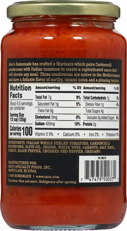 Rao's Homemade Cardoncelli Marinara 19 oz