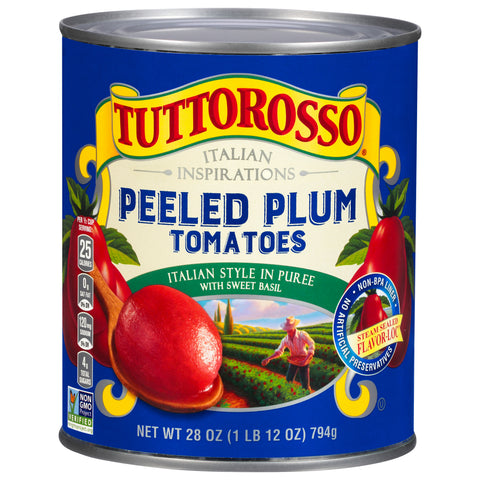 Tuttorosso Italian Inspirations Peeled Plum Tomatoes 28 OZ