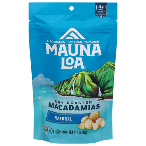 Mauna Loa Dry Roasted Unsalted Macadamias 4 oz