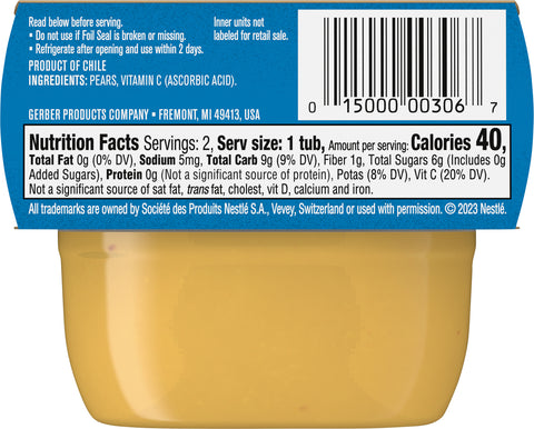 Gerber 1st Foods Pear 4 OZ