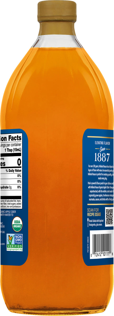 Holland House Organic Vinegar Apple Cider 32 FZ
