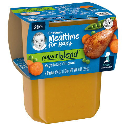Gerber 2nd Foods Vegetable Chicken 8 OZ
