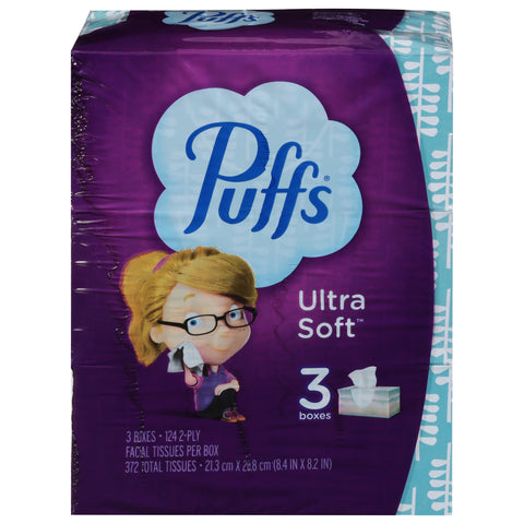 Puffs Ultra Soft 2Ply Family Pack 372 CT