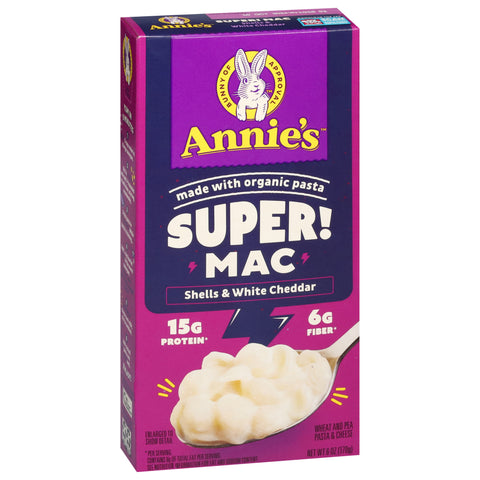 Annie's Super Mac Shells And White Cheddar 6 OZ