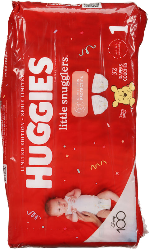 Huggies Little Snugglers Size 1 Diapers 32 CT