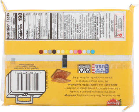 Keebler Sandwich Cracker Toast & Peanut Butter 11 OZ