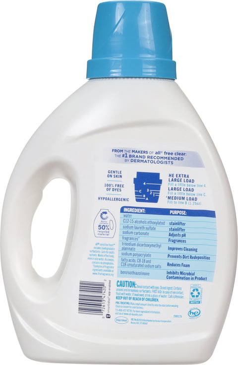 All Sensitive Fresh Spring Breeze Detergent 73 fl oz