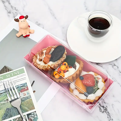 Pastry Box - Pink - disposable