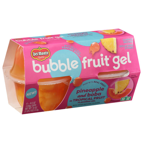 Del Monte Pineapple and Boba in Tropical Fruit Flavored Gel Bubble Fruit Gel 4
